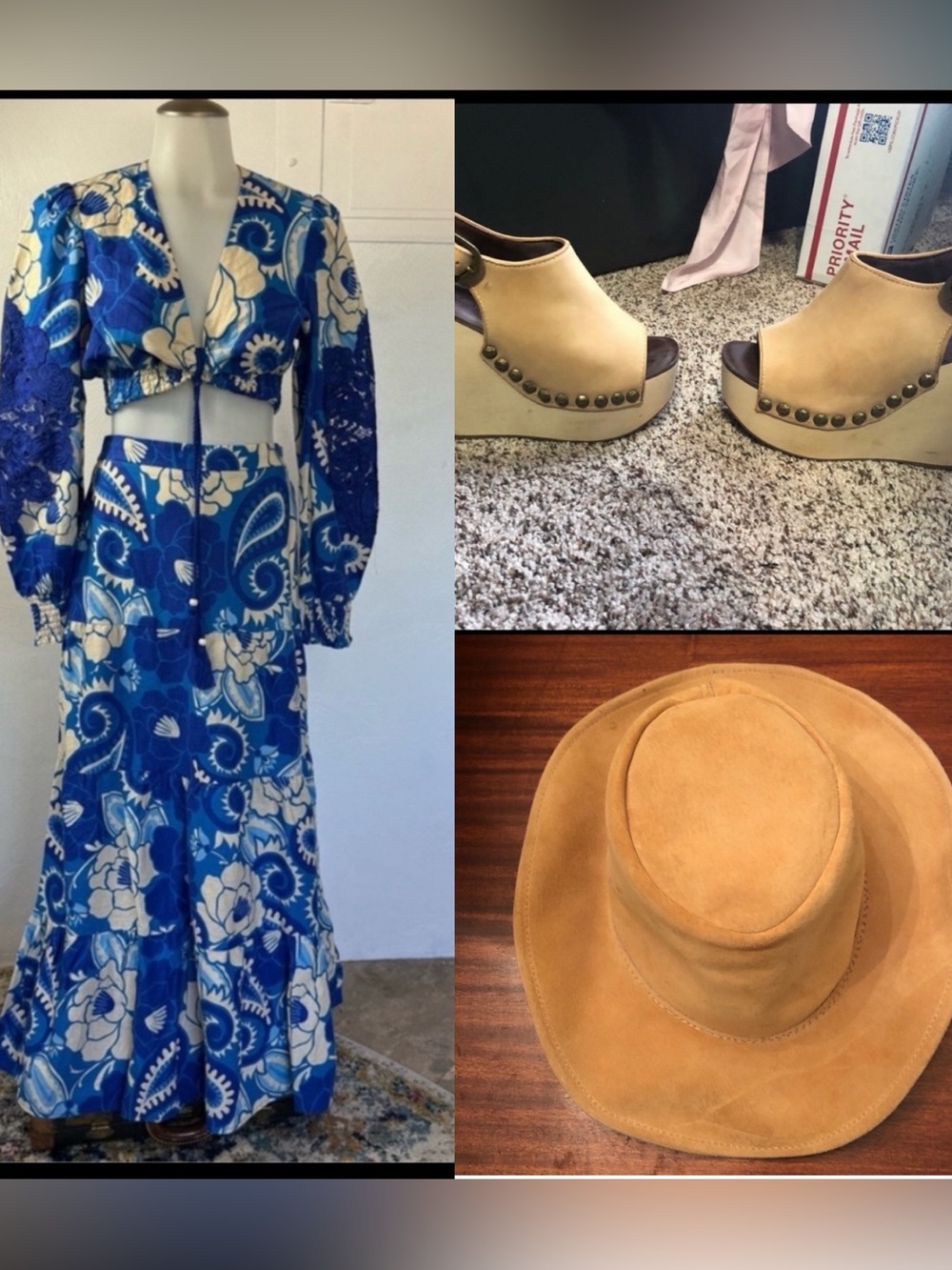 House of Harlow 1960 Floral 2 Piece Resort Wear Beach Vacation Set